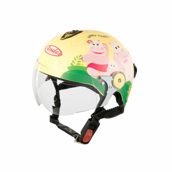 Mũ bảo hiểm trẻ em có kính Andes 3S-108SK (Tem Nhám)  
