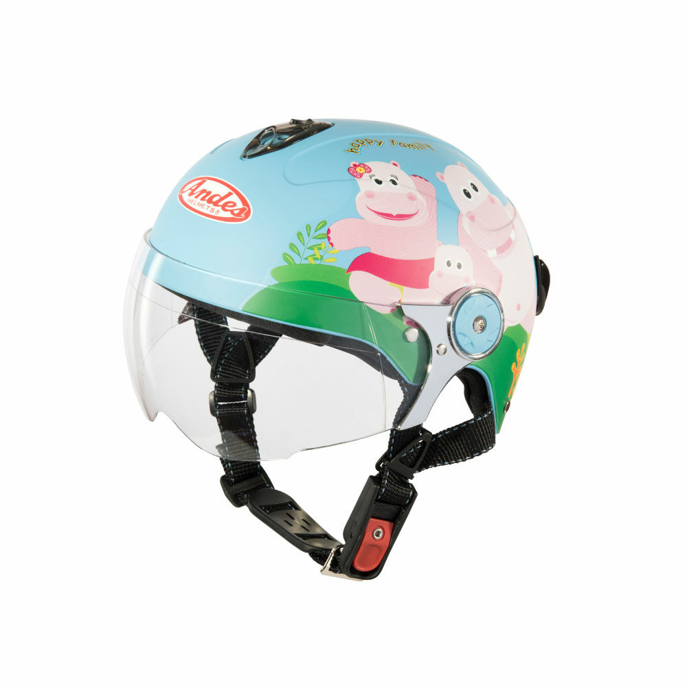Mũ bảo hiểm trẻ em có kính Andes 3S-108SK (Tem Nhám)  