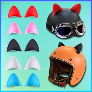 Tai Mèo Mũ Bảo Hiểm – Gắn Trang Trí  Cute Nhiều Màu (Có Keo dán) Phụ kiện mũ bảo hiểm